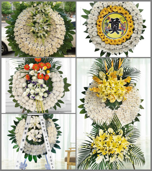 安徽阜阳市阜南县洪河桥镇截流村花圈速递